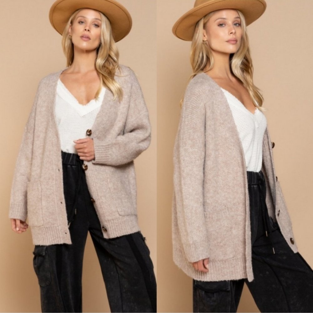 SOLD OUT 58923 Button Front Cardigan - Picture 3 of 3